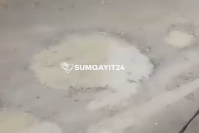 Sumqayıtda yol problemi sakinləri BEZDİRİB