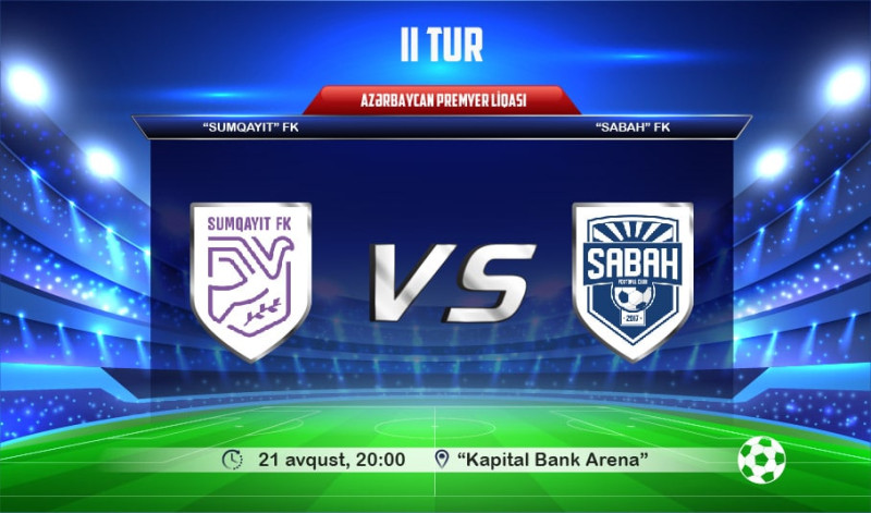 Sumqayıtda  Sumqayıt və Sabah futbol klubları qarşı-qarşıya gələcək