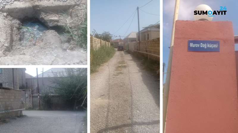 Sumqayıtın Xəzər bağlarının bir hissəsində yollar baxımsız vəziyyətdədir