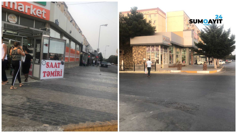 Sumqayıt: bəzi küçələrdə səkilərdə pandusların olmaması sakinlərə çətinlik yaradır