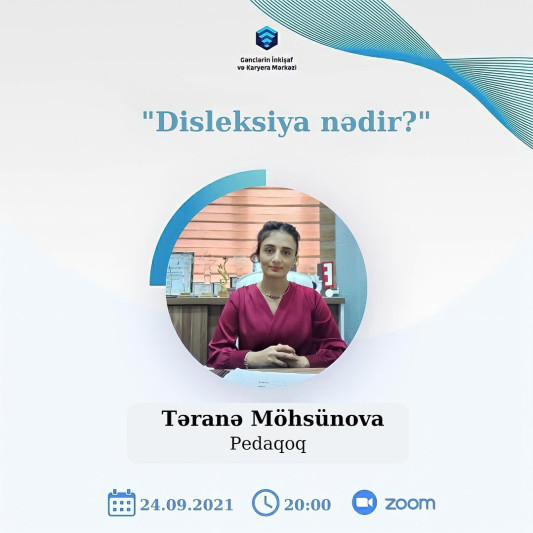 Gənclərin İnkişaf və Karyera Mərkəzinin Sumqayıt nümayəndəliyinin dəstəyi ilə onlayn görüş keçiriləcək