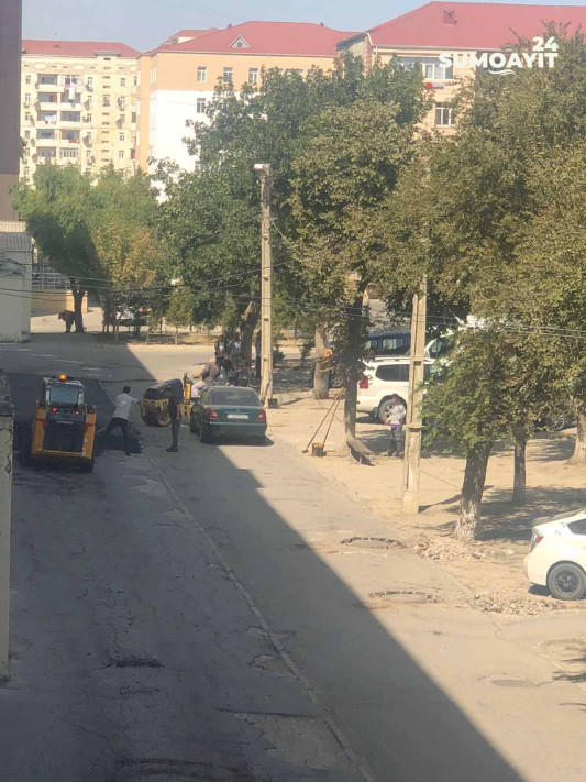 Sumqayıtda daha bir məhəllədaxili yol asfaltlanır
