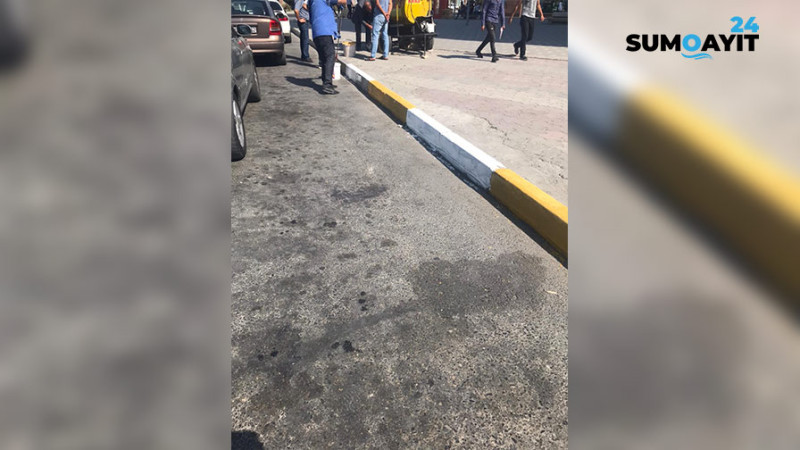 Sumqayıt: mərkəzi küçələrin bordürləri boyanıb