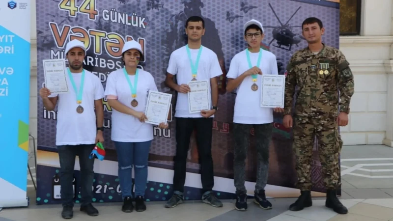 44 günlük Vətən müharibəsinə həsr olunmuş bilik yarışı təşkil edildi