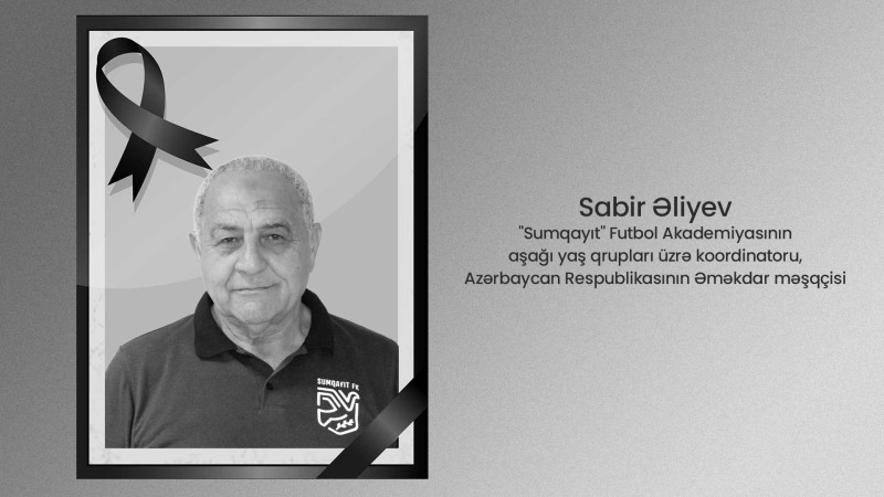 Sumqayıt Futbol Akademiyasının aşağı yaş qrupları üzrə koordinatoru vəfat edib