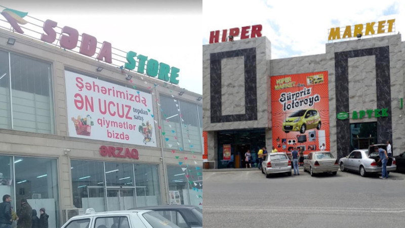 Sumqayıtda Hiper və Səda Store ticarət mərkəzlərində yoxlamalar aparılıb
