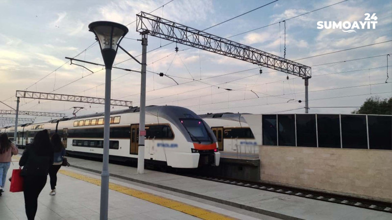 Sumqayıt-Bakı qatarının hərəkətində gecikmələr olur