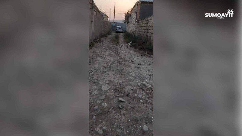Sumqayıtın H.Z.Tağıyev qəsəbəsində yollar pis vəziyyətdədir, kanalizasiya xətləri çəkilməyib