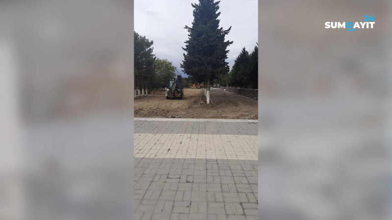 Sumqayıt:  Lüdviqshafen parkında abadlıq işləri gedir