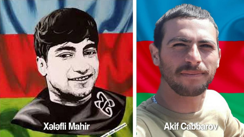 Sumqayıtda şəhidlər Mahir Xələfli və Akif Cabbarovun xatirəsinə barelyeflər quraşdırılıb
