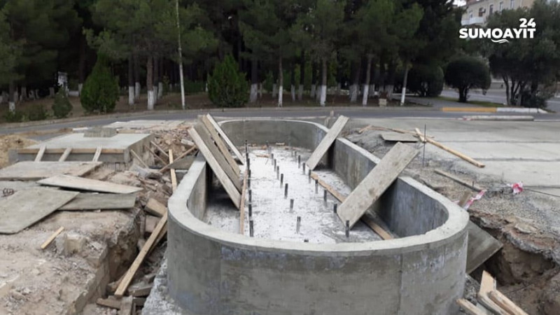 Sumqayıt: Mehdi Hüseynzadə adına stadionun ətrafı abadlaşdırılır
