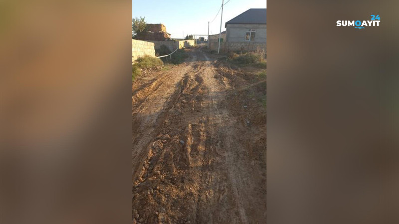 Sumqayıt: Yaşma bağlarının yollar ilin hər fəsli palçıq içində olur