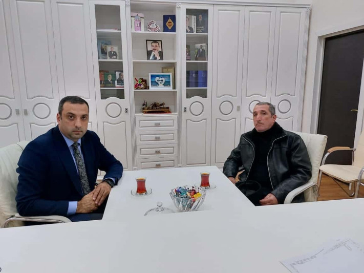 Sumqayıt Regional Mədəniyyət İdarəsinin əməkdaşları şəhid ailəsi ilə görüşüblər
