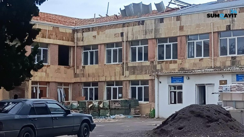 Sumqayıt: 23 nömrəli tam orta məktəb təmir olunur