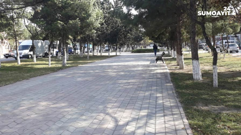 Sumqayıt: parklarda tullantı qablarının az olması sakinləri narahat edir