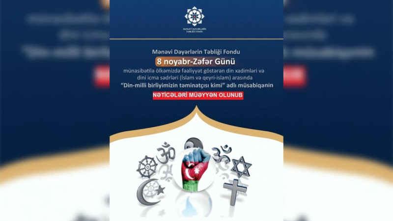 Zəfər Gününə həsr olunmuş müsabiqədə sumqayıtlı imam birinci yerə layiq görülüb