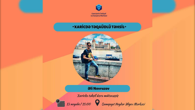 Sumqayıt Heydər Əliyev Mərkəzi: xaricdə təhsil haqda danışılacaq