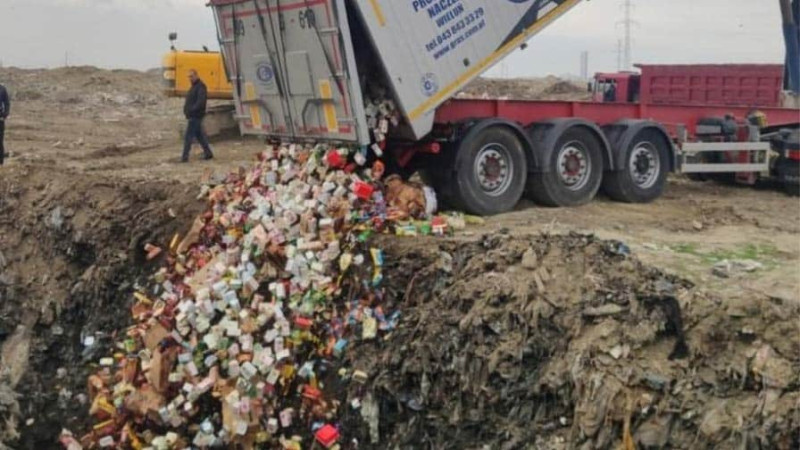 Sumqayıt poliqonunda istifadəyə yararsız 60 tondan çox qida məhsulu məhv edilib