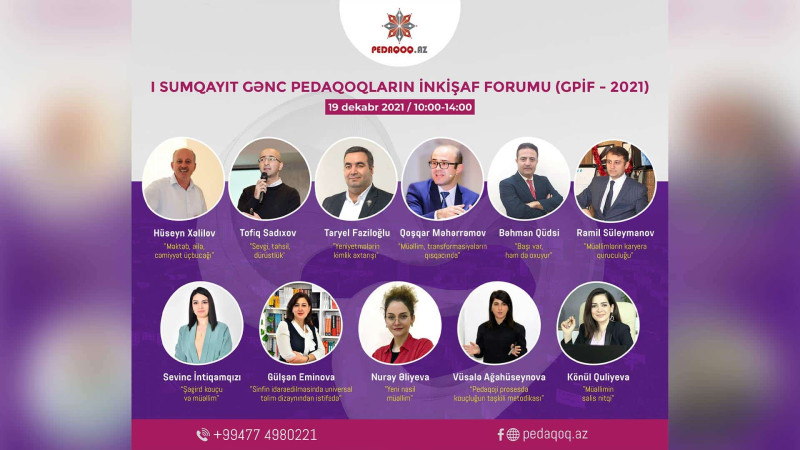 Sumqayıtda müəllimlər üçün ilk böyük forum keçiriləcək