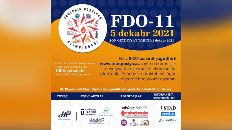Sumqayıtlı məktəblilər Fənlərin Dostluğu Olimpiadasına qoşula biləcəklər