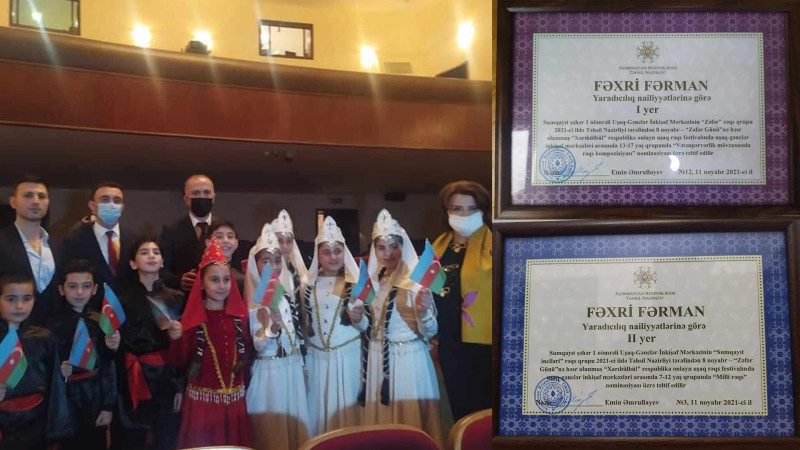 Xarı bülbül respublika rəqs festivalı: sumqayıtlı rəqqaslar ilk yerləri qazanıblar