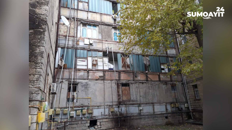 Sumqayıt: 13 nömrəli yataqxananın sakinləri qorxu içində yaşayırlar