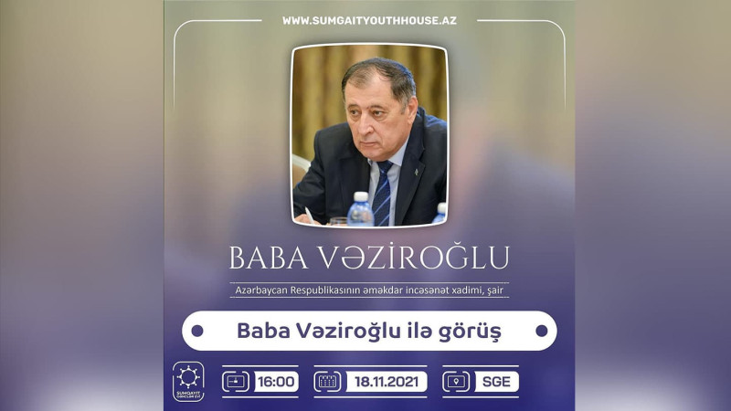 Sumqayıtda Azərbaycan Respublikasının əməkdar incəsənət xadimi ilə görüş keçiriləcək