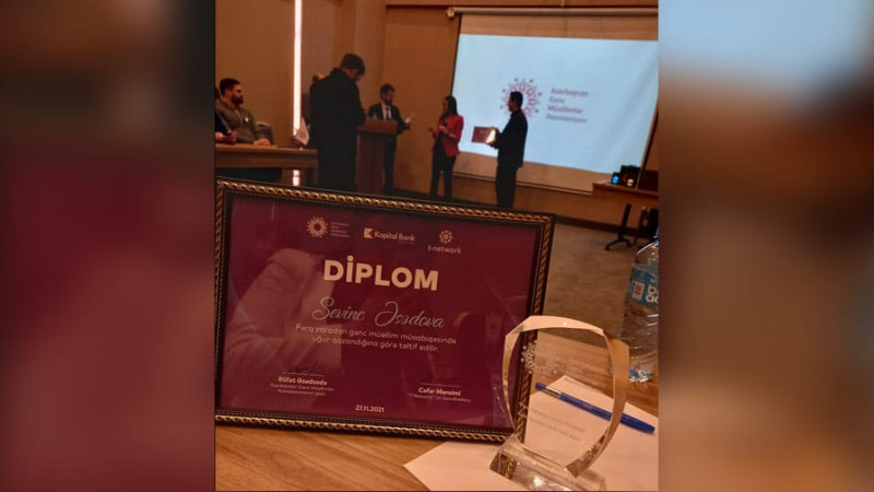 Sumqayıtlı müəllimə Fərq Yaradan Gənc Müəllim müsabiqəsində adını qaliblər arasına yazdırıb