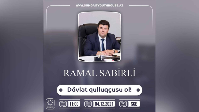 Sumqayıtda “Dövlət qulluğuna hazırlıq mərhələsi” mövzusunda təlim keçiriləcək