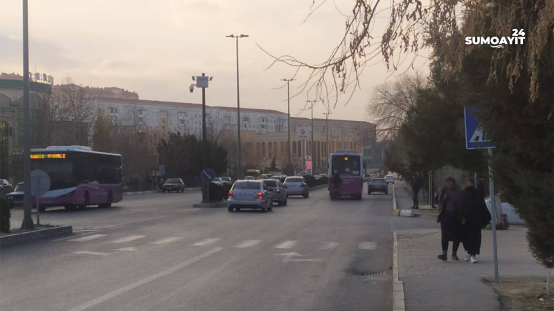 Sumqayıt: görsənməyən piyada keçidi yol nişanı sakinləri çaş-baş salır