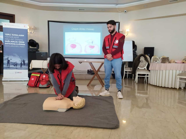 Sumqayıtda İlk Yardım mövzusunda təlim keçirilib