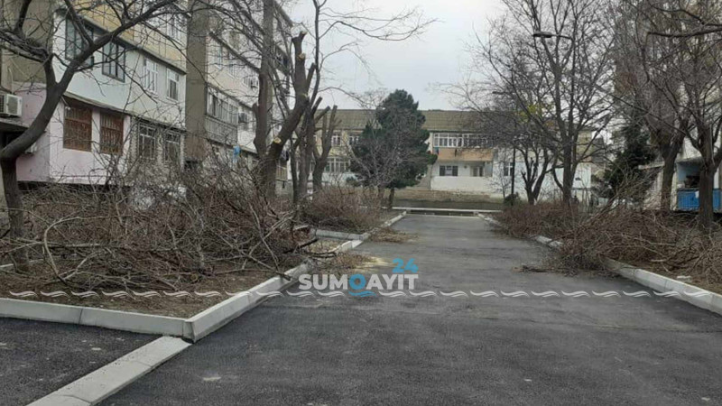 H.Z. Tağıyev qəsəbəsində abadlıq işləri aparılır