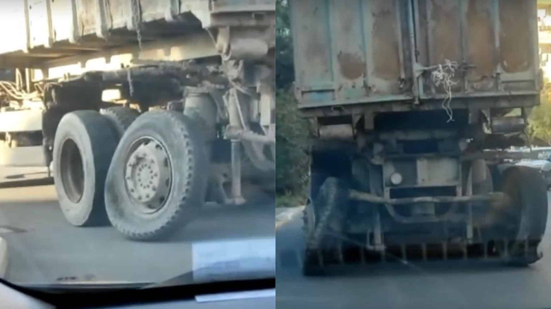 Sumqayıt: boş təkərlər ilə hərəkətdə olan zibil maşını ilə bağlı açıqlama verildi