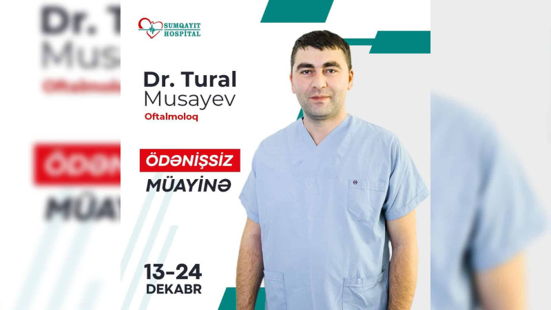 Sumqayıtda ödənişsiz oftalmoloq müayinəsi keçiriləcək