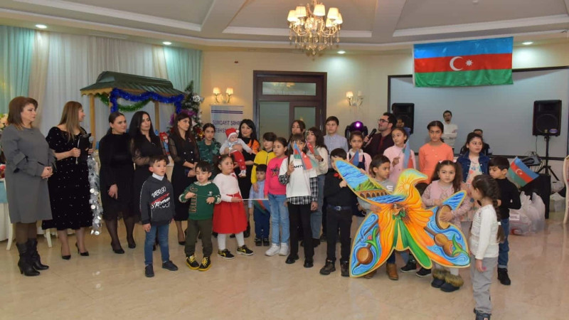 Sumqayıt şəhərində şəhid və qazi övladları üçün Yeni il bayramı təşkil edilib