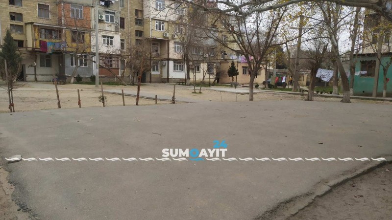Sumqayıt: 2-ci mikrorayonda uşaq meydançası baxımsız vəziyyətdədir