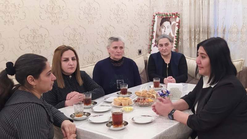 Sumqayıt: şəhid Müşfiq Bəktiyevin ailəsi ziyarət edilib