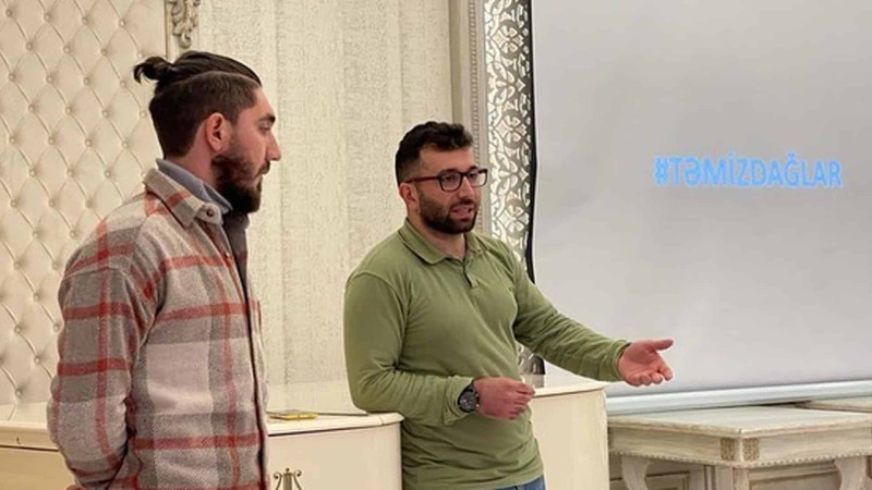Sumqayıtlı gənclər “Bazardüzü zirvəsinin fatehləri” ilə görüşüblər