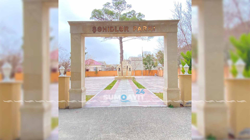 Sumqayıt: Şəhidlər parkı abadlaşdırılıb