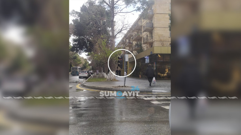 Sumqayıtda “cırtdan” işıqfor quraşdırılıb