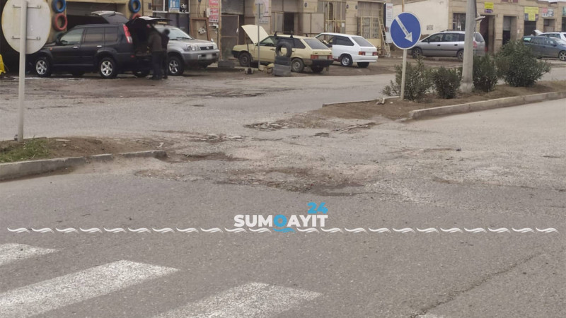 Sumqayıt: Çerkassı küçəsinin bitmək bilməyən problemləri sakinləri narahat edir