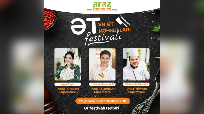 Sumqayıt sakinləri üçün ət və ət məhsulları festivalı təşkil olunur