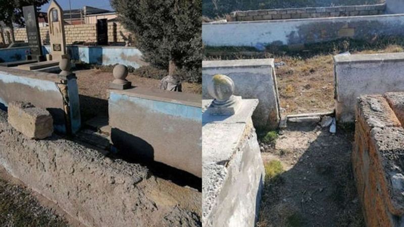 Sumqayıt: məzarlıqdan “oğurlanmış” dəmir qapılar bərpa edildi