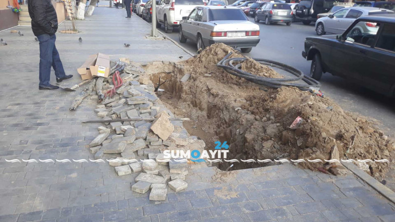 20 Yanvar küçəsində kabellər yenilənib