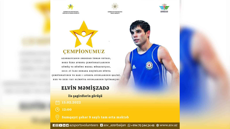 “Çempionumuz” layihəsinin qonağı Azərbaycanın Əməkdar İdman Ustası olacaq