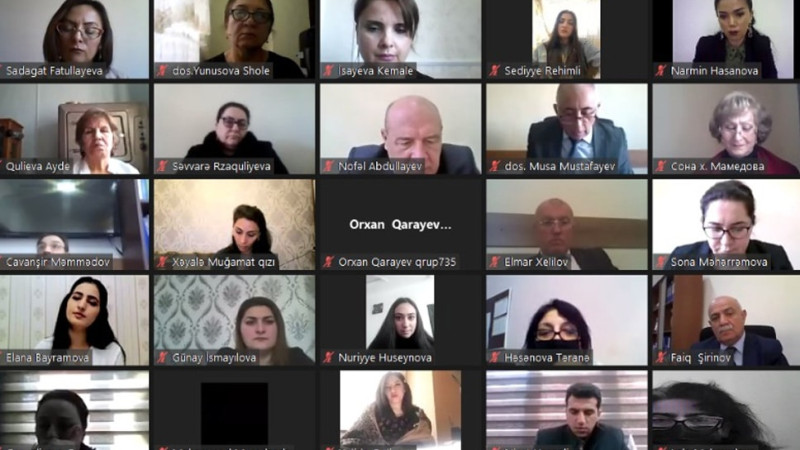 Sumqayıt Dövlət və Atırau Universitetlərinin fakültələri onlayn seminar təşkil edib