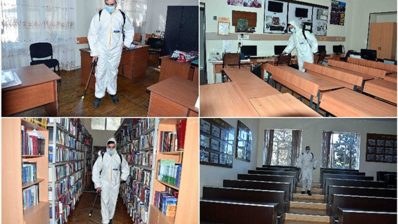 SDU-da dezinfeksiya işləri aparılıb