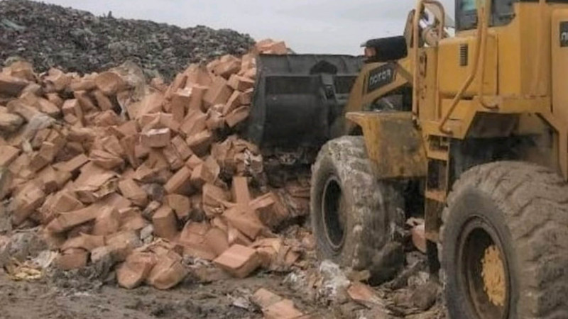 1,5 tona yaxın yararsız qida məhsulu məhv edilib