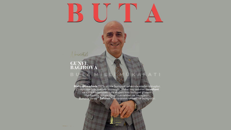 Tanınmış restorator Buta Milli Mükafatına layiq görülüb