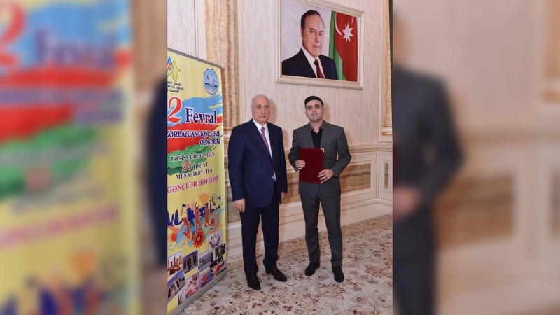 Sumqayıtlı könüllü İlin Gənc könüllüsü adına layiq görülüb